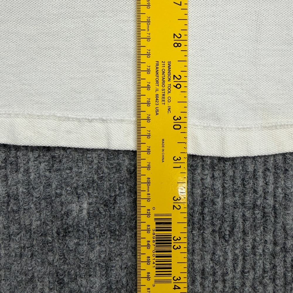Vintage Polo Ralph Lauren Long Sleeve Polo Shirt  Mens XL White Pony Logo Cotton - Picture 5 of 10